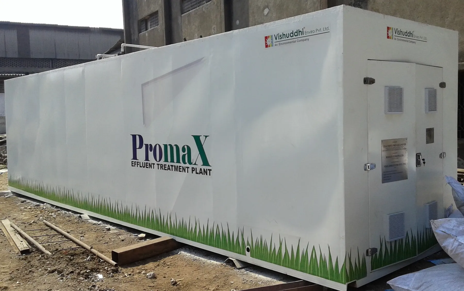 PromaX packaged effluent treatment plant ready for installation