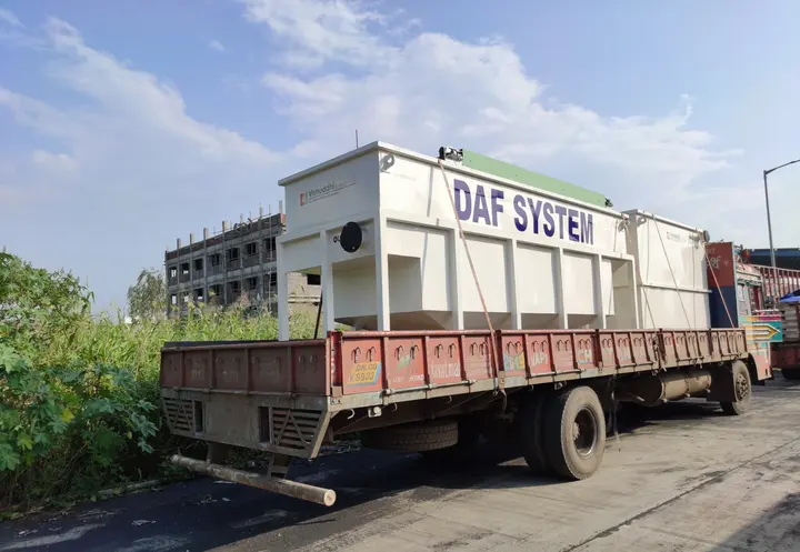 DAF system loaded on a trailer for delivery
