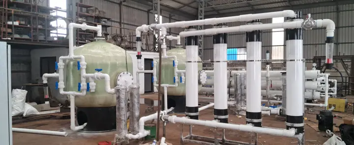 Pressure sand filters and ultrafiltration modules assembled in our works